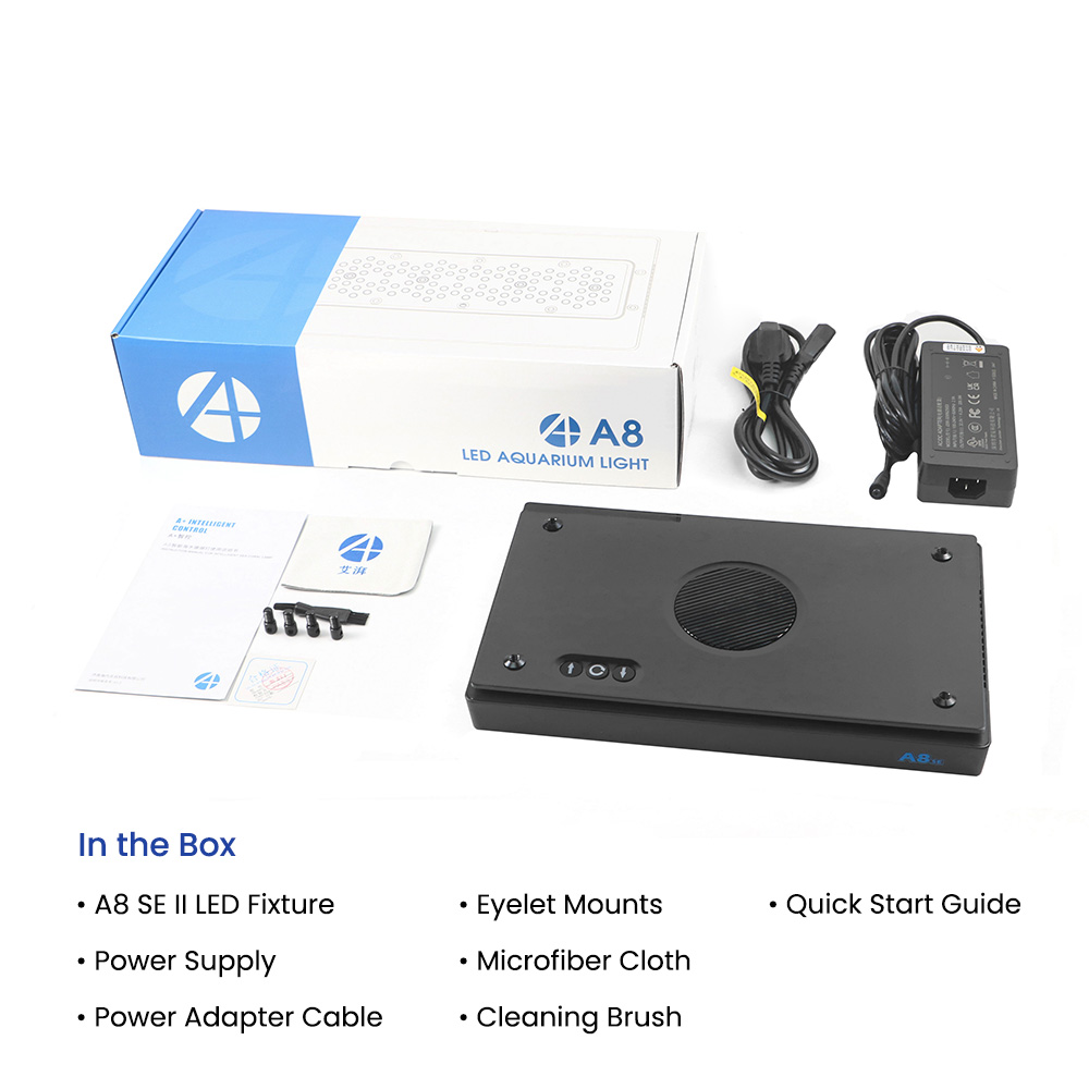 Lampada LED A8SE II Max e Blue - Aquarium Blue Marine Reef recensione e prezzo