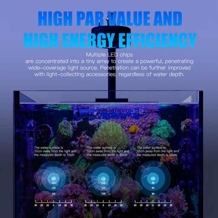 100W Spettro completo WiFi APP - Marine Aquarium Led Lights recensione e prezzo